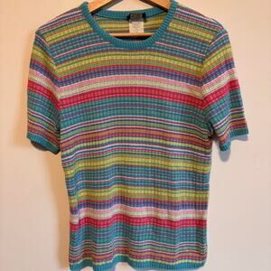 Vintage knit multicolored shirt